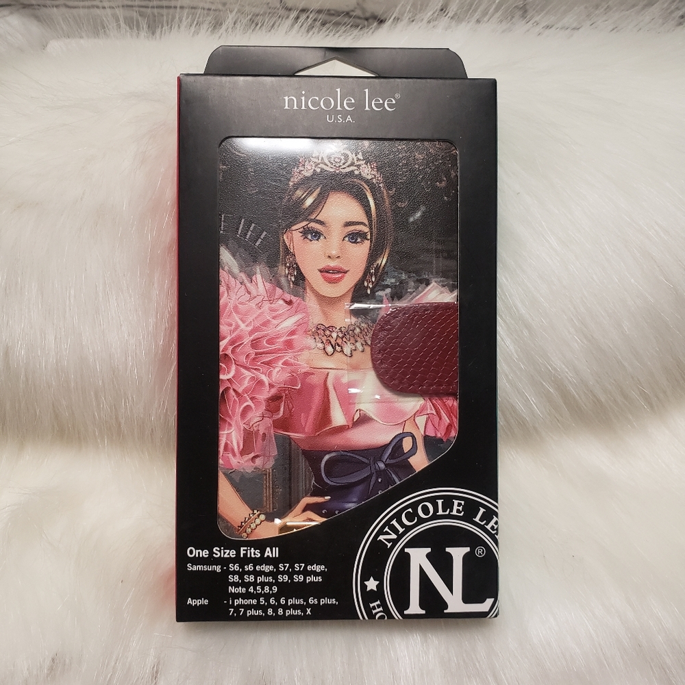 Nicole lee CRYSTAL PALACE Phone case/wallet.